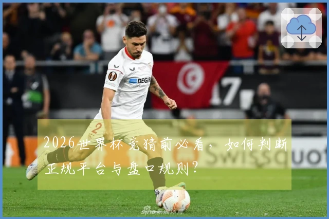 2026世界杯竞猜前必看，如何判断正规平台与盘口规则？